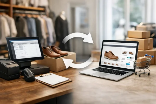 Winkel en webshop voorraad synchroniseren